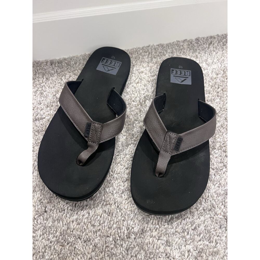 Reef Twinpin Mens Beach Flip Flop, Soft Cushion Footbed, Water 10 Brown, Beach